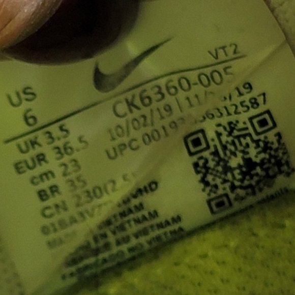 Nike Renew Run CK6360-005 White Pink Orange Woman Sz 6 Lightweight Running - Picture 8 of 9